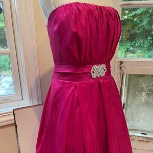 pink cinderella design evening gown